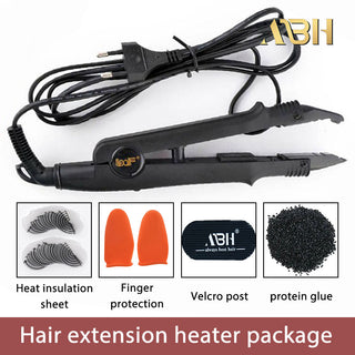 Hair extension heater package